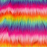 Jogginghose „Lena“ Flausch - Regenbogen Langhaar