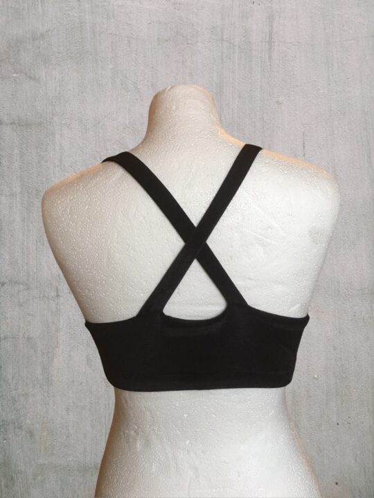Bralette „Eva“ Samt - schwarz
