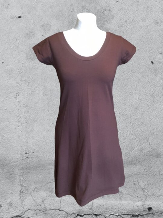 T-Shirtkleid „Kerstin 2.0“ - schokobraun