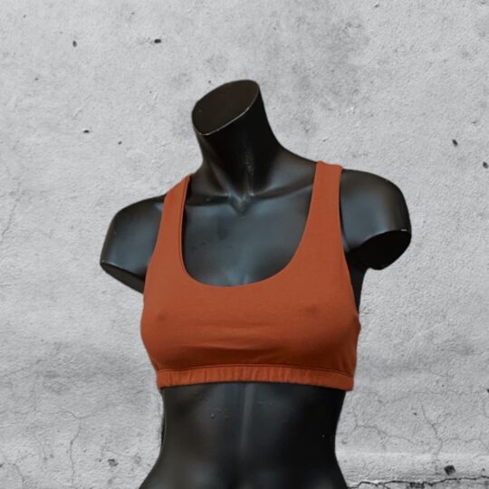 Bralette „Tina“ Baumwolljersey - terrakotta