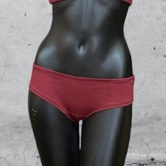 Panty „Schaggi“ Baumwolljersey - bordeaux