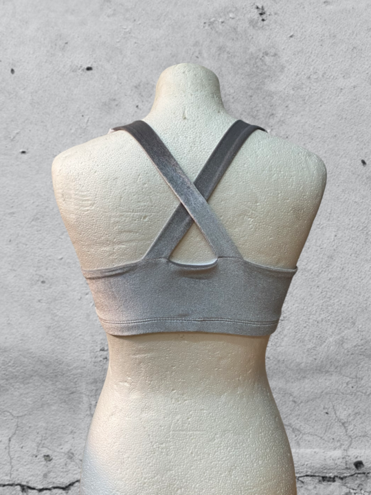Bralette „Eva“ Samt - silber